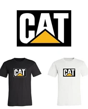 CAT Construction SQUARE Logo shirt 6 Sizes S-6XL! Fast Ship!