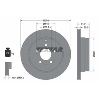 Textar 2X Bremsscheibe Hinten Ø303Mm InnenbelüFtet FüR Opel Antara L07 2.0 Cdti