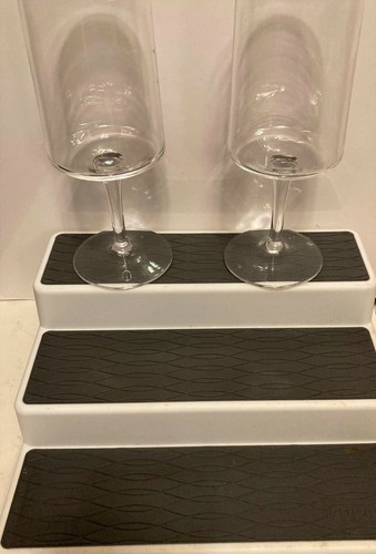 Square Clear Crystal Wine Glasses 8oz Set of 2 All Purpose Stemware 7" H - Picture 3 of 6