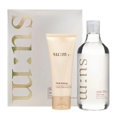 SU:M37 Skin Saver Essential Pure Cleansing Water Jumbo Special Set, Kbeauty