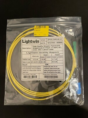 Lightwin LWL Singemode LC/APC-SC
