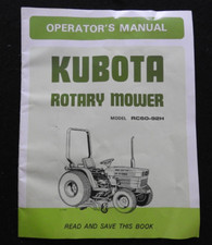 Orig Kubota B9200 B9200HST Tracteur " RC60-92H"" Rotatif Mower Opérateurs Manuel