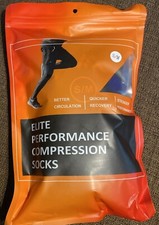 Elite Performance Compression Socks 3 Pairs, S/M NEW
