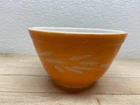 Vtg Pyrex Autumn Harvest Weat 750ml Mixing Serving Milk Glass Bowl # 401