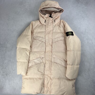 Stone Island Crinkle Reps Down Puffer Jacket Medium Parka Mantel 3477