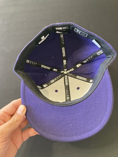 Undefeated New Era 59Fifty Fitted Hat 5950 Purple Lakers 7&3/4 - Bild 2 von 4