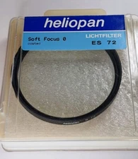 Heliopan 72mm Soft Focus 0 WZ-Duto 0 Coated Glass Lens Filter ES-72 72 mm German