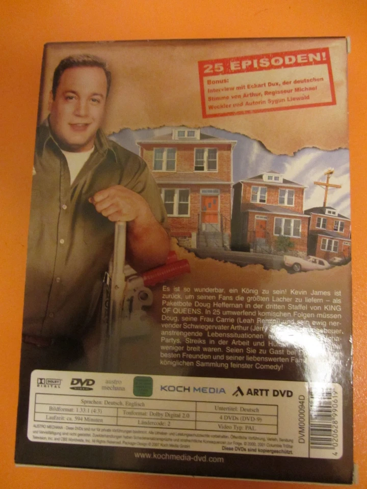 King of Queens - Season 3, komplette Staffel auf 4 DVD`s, TOP-Zustand - Bild 3 von 3
