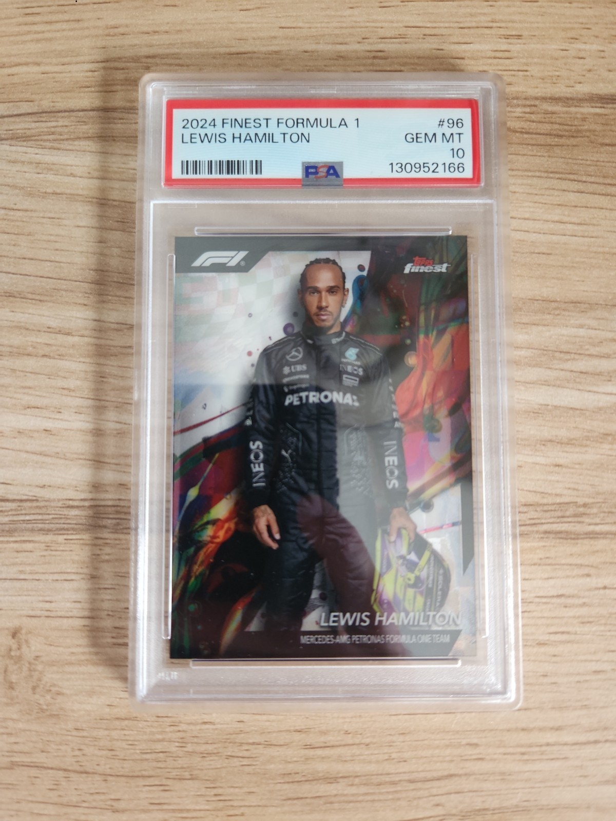 2024 Topps Finest Formula 1 - Common Lewis Hamilton #96 Psa 10 view 1