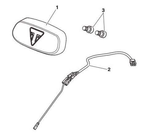 Montagesatz A9838081 für Licht Multifunktion TRIUMPH Speed Twin, Thruxton Tfc