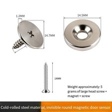 Sliding Magnetic Lock for Cabinet Doors with Strong Magnetic Attraction