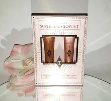 Charlotte Tilbury Superstar Glow Kit Highlighter Blush Wand SPOTLIGHT & PINKGASM