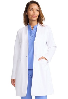 Healing Hands Scrubs Women's 34'' Lab Coat HH403 WHITE White Free Ship