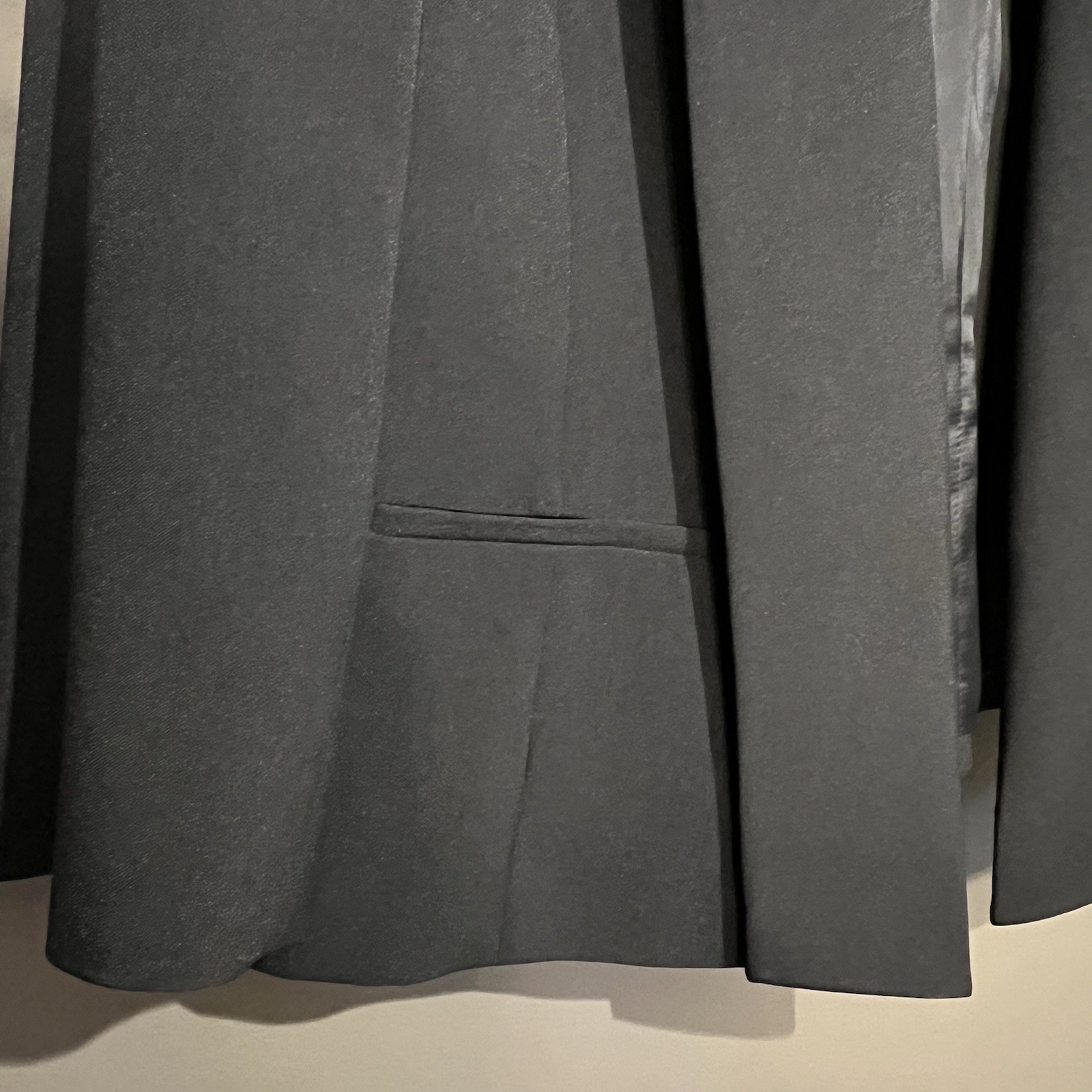 Kasper Solid Black Collared 3/4 Sleeve Short Open… - image 15