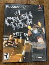 WWE Crush Hour (PlayStation 2 PS2 2003) CIB - Tested + Working - Black Label