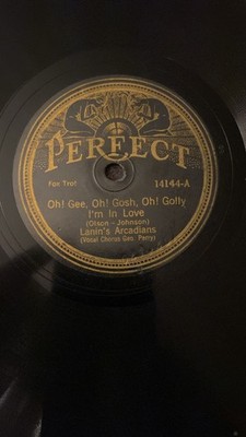 Rare 78rpm record, E-, LANIN'S ARCADIANS : Oh! Gee Oh! Gosh , Perfect 14144