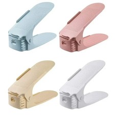 10Pcs Shoe Stacker Adjustable Shoe Slots Organizer Shoes Slots Space Saver Doubl