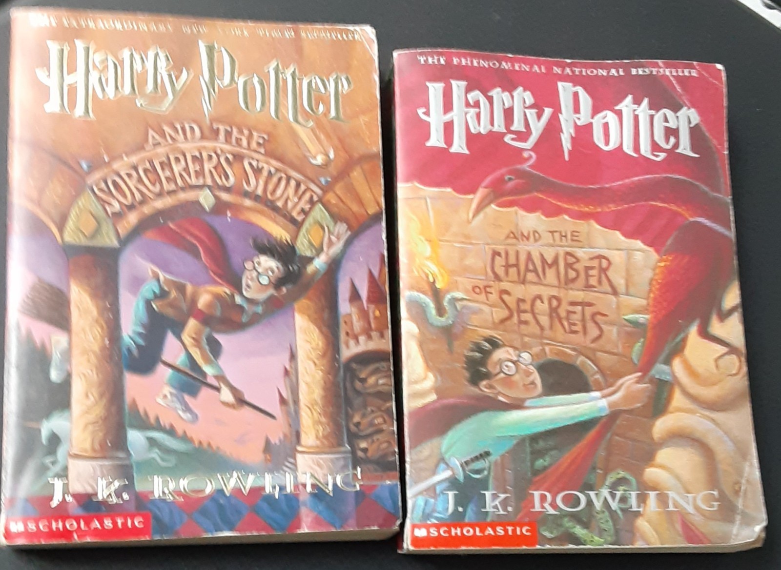 Harry Potter Sorcerer 's Stone & Chamber of Secrets I & II J. K. Rowling 1998 PB