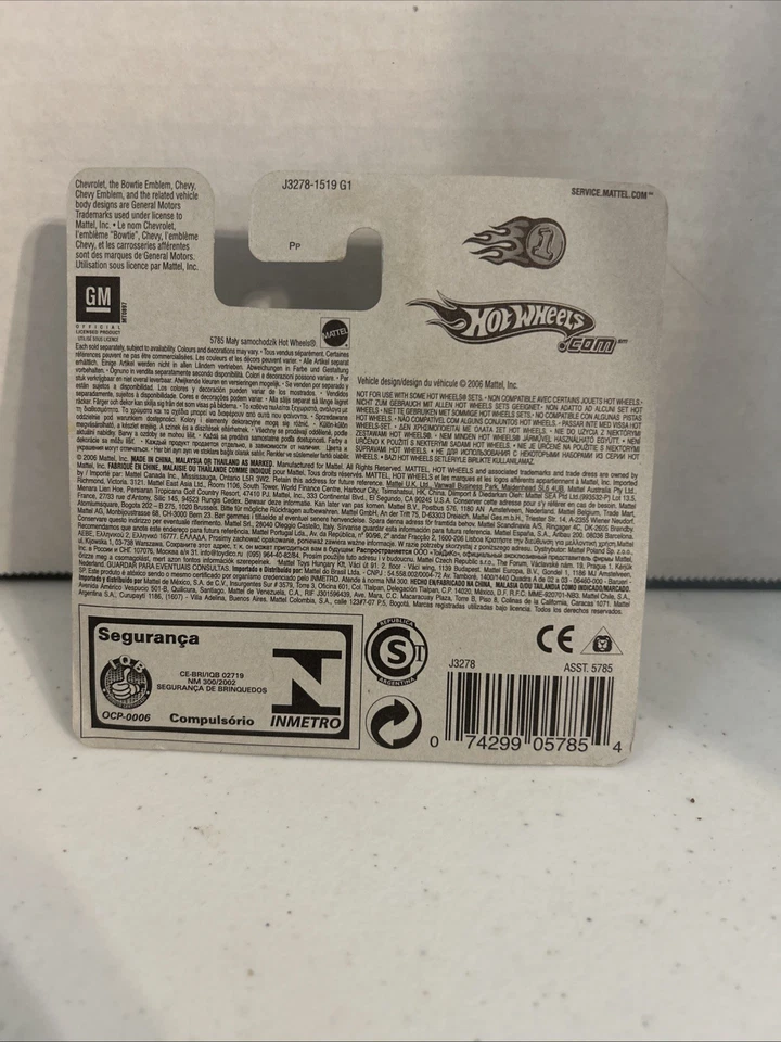 2006 Hot Wheels #37 First Editions 37/38 '55 CHEVY PANEL Blue  RARE Short Card - Image 2 of 2