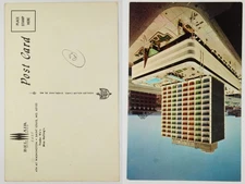Bel Air Motel East St Louis MO Modern High-Rise w/ Rooftop Pool Chr. Postcard
