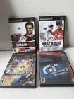 Playstation 2 Grand Turismo 3, Motor Mayhem, Nascar 06 & 08 Bundle. Tested