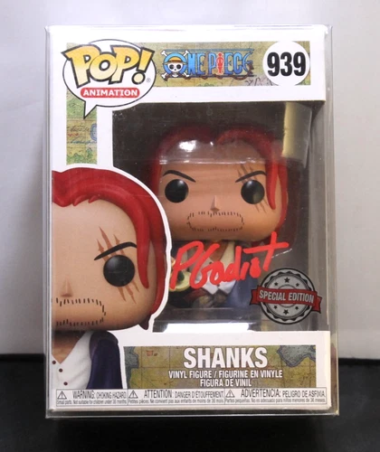 Funko Pop! Vinyl One Piece Shanks #939 Signed By Peter Gadiot