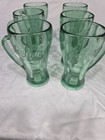 6 Vintage Libby Green Coca-Cola Coke Thick Heavy Glass with Mug Handle 14 oz — photo 4