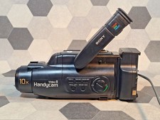 Untested 1994 Sony Handycam Video 8 CCD-FX330 Video Camera w/ Charger Turns On
