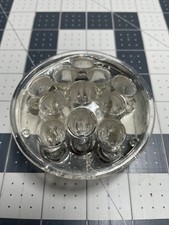 small glass flower frog 11 holes, 3 1/2" diameter