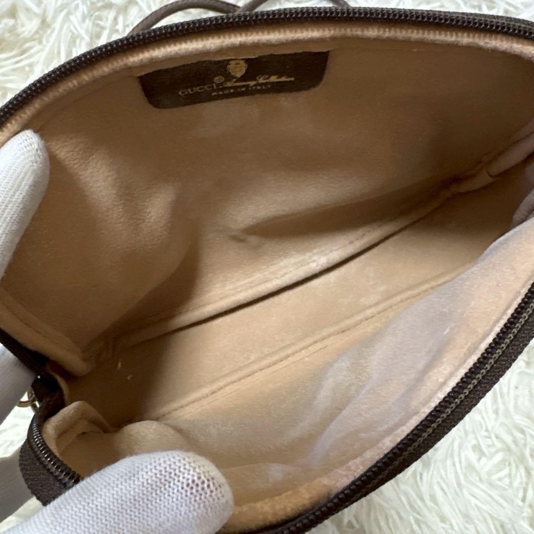 Gucci GG Pochette Shoulder Bag Beige PVC Authentic thumbnail 9