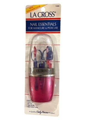 #73996 Sally Hansen La Cross Nail Essentials  Manicure+Pedicure 4pc Travel Kit