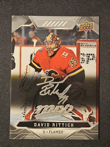 19-20 MVP David Rittich Silver Script 💥💥💥 Calgary Flames - Picture 1 of 2