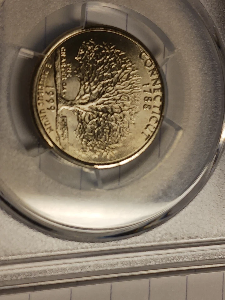 1999 Connecticut State Quarter mint p uncirculated pcgs grade 66 - Image 4 of 4