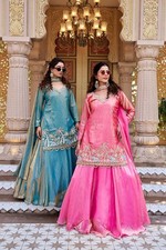 LEHENGA CHOLI PARTY WEAR LEHNGA DESIGNER INDIAN WEDDING READYMADE EID