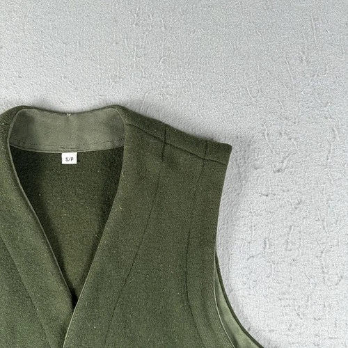Boreal Mountain Anoraks Vest Men’s Small Green Wool Outdoor Hiking Hunting image 5