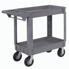 Industrial Utility Cart w/2 Shelves & 6"" Casters 500 lb. Capacity 40""L x