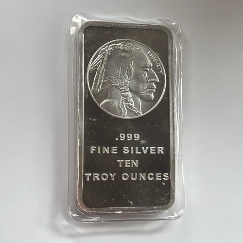 Sealed Buffalo 10 oz. Silver Bar 🦬🇺🇸