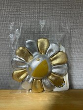Takashi Murakami Flower Plush Charm Mascot Pin Badge Keychain Gold  Silver JPN