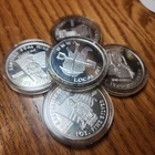 Eastern Coal Miner Art Rounds 1 Troy oz .999 Silver Each - 5 Different Designs