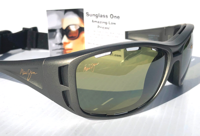 Maui Jim WATERMAN Titanium POLARIZED Maui HT Green Lens Sunglass