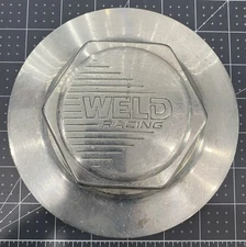 6 3/8”  Weld Racing VR-Series Threaded Center cap  Billet Old School Forged