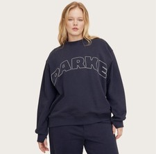 Women's Mockneck Pullover Sweatshirt - Parke x Target Navy Blue S/M