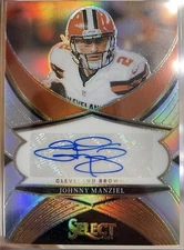 Johnny Manziel 2024 Select #SSP-JML Select Signatures Prizm Auto Browns