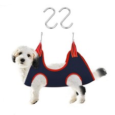 Dog Grooming Hammock Harness, Pet Grooming Sling with 2 S Hooks, Table Hammock