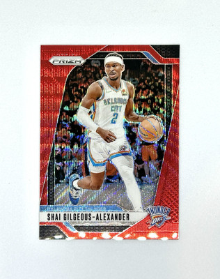 PANINI PRIZM BASKETBALL 2025 - SHAI GILGEOUS-ALEXANDER RED WAVE #113