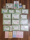 Vintage Cabbage Patch Birth Certificate Adoption Papers Hang Tag Accessories Lot