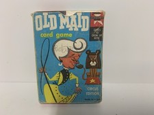 Vintage 1959 Ed-U-Cards OLD MAID Card Game - Circus Edition W/Flip Movie Backs