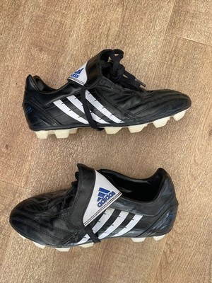 TOLLE 2008 ADIDAS PREDATOR POWERSWERVE TRX FG SCHWARZE FUSSBALLSCHUHE - GRÖSSE 5 UK