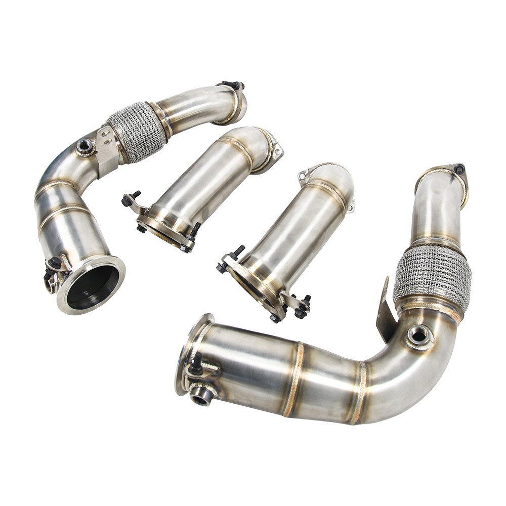 DECAT Exhaust Downpipe Stainless Steel for BMW X5M F95 X6M F96 S68 4.4T 2023+