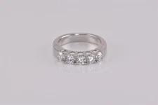 Epiphany Sterling Silver 4mm Cubic Zirconia Anniversary Band Ring 925 Sz: 7